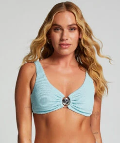 Crinkle Bikini Crop Top
