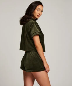 Short Sleeve Velour Jacket -Hunkemoller Shop 204238 4