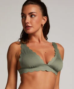 Scallop Triangle Bikini Top