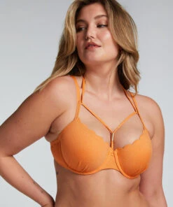 Scallop Lurex Bikini Top