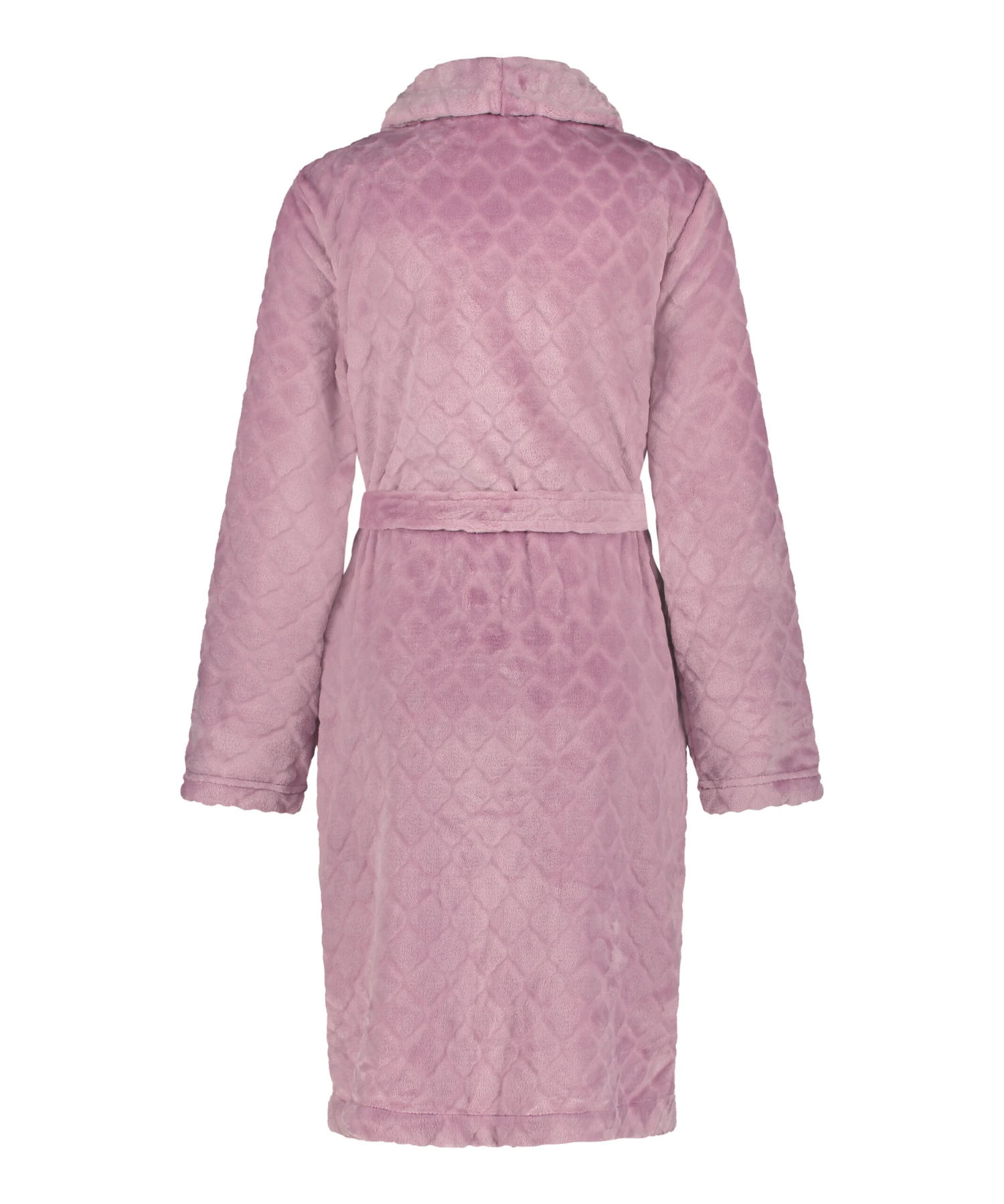 Short Fleece Ribbed Bathrobe 8 Short Fleece Ribbed Bathrobe - Image 6