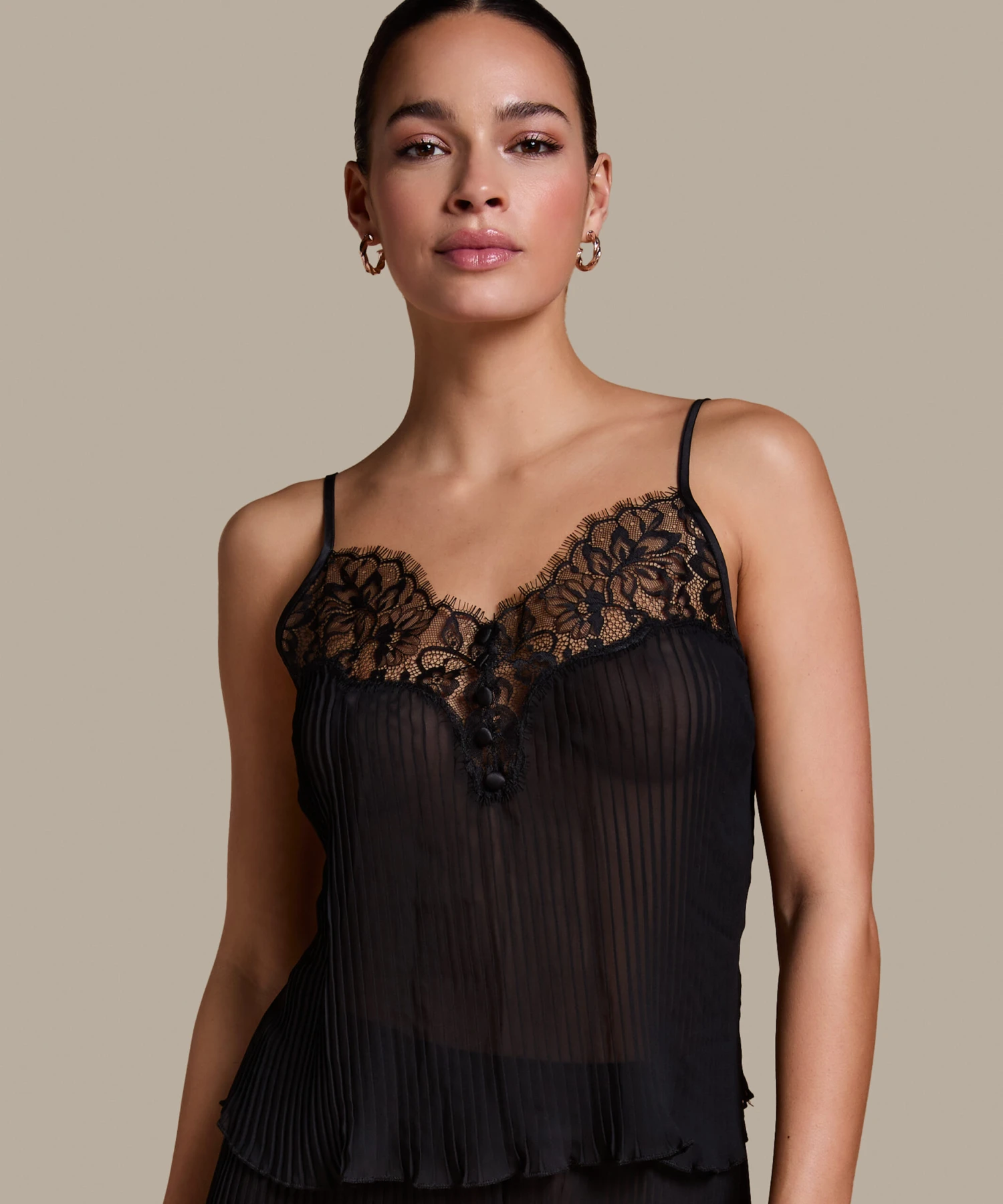 Plisse Lace Cami 3 Plisse Lace Cami