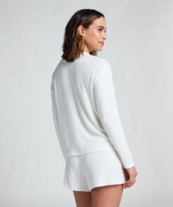 Long-sleeved Knitted Ribbed Pyjama Top 11 Long-sleeved Knitted Ribbed Pyjama Top -Hunkemoller Shop 301672 4