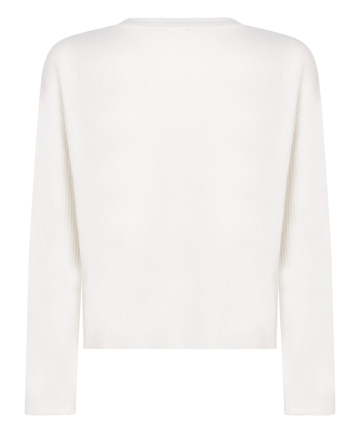 Long-sleeved Knitted Ribbed Pyjama Top 8 Long-sleeved Knitted Ribbed Pyjama Top - Image 6