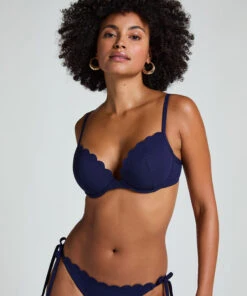 Scallop Push-up Underwired Bikini Top Cup A - E