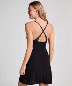 Jersey Lace Back Slipdress 9 Jersey Lace Back Slipdress -Hunkemoller Shop 302116 4