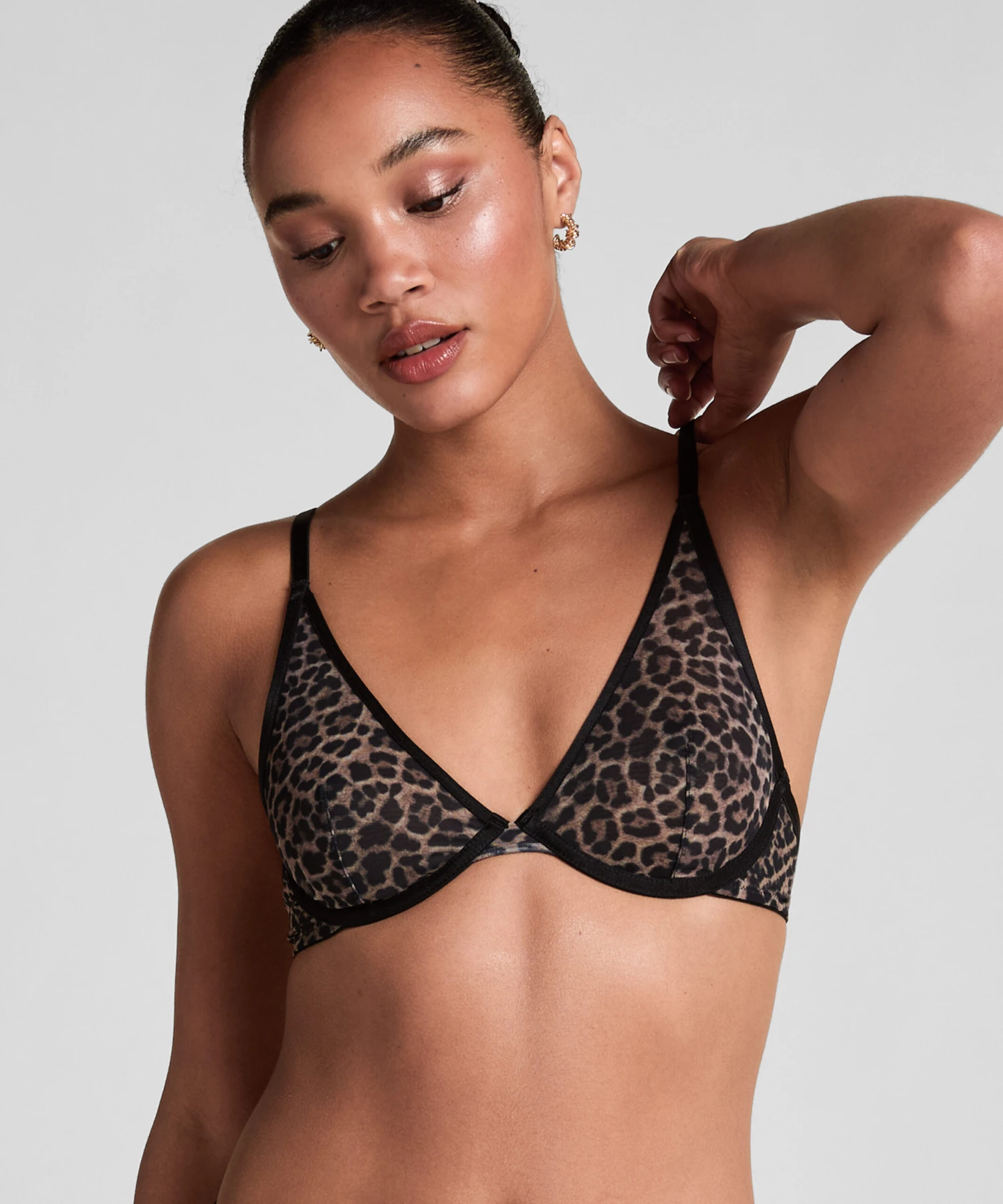 Tara Leopard Non-Padded Underwired Bra 3 Tara Leopard Non-Padded Underwired Bra