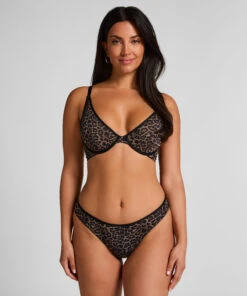 Tara Leopard Non-Padded Underwired Bra 12 Tara Leopard Non-Padded Underwired Bra -Hunkemoller Shop 302999 3
