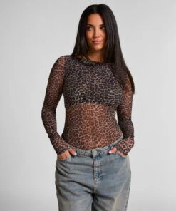 Tara Leopard Long Sleeved Body 17 Tara Leopard Long Sleeved Body -Hunkemoller Shop 303156 17